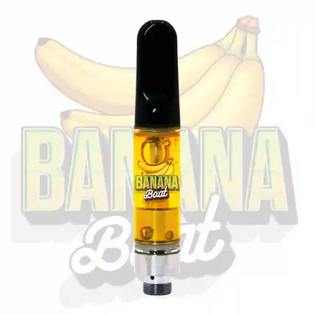 Banana Boat 1g THC vape cartridge – creamy banana flavor with relaxing cannabis high