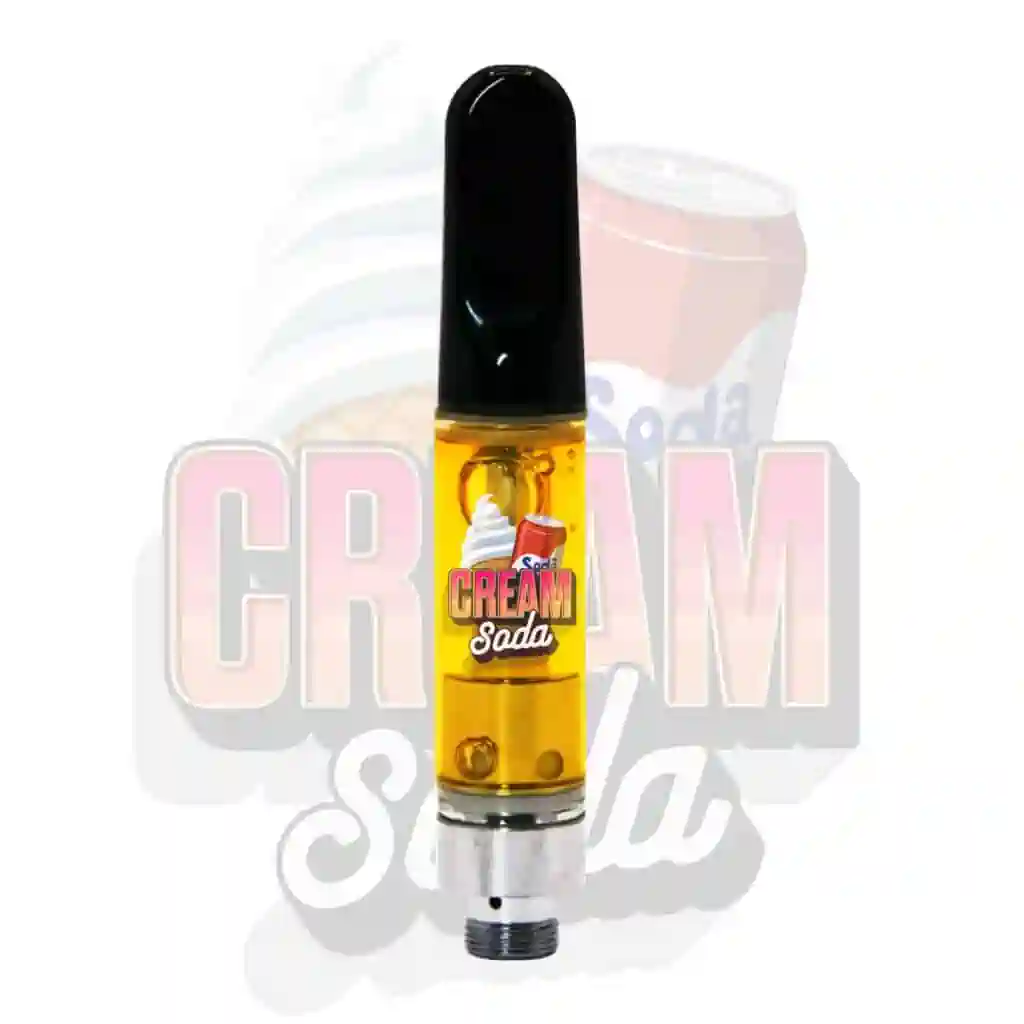 Cream Soda Vape 1g THC 510 cartridge – sweet vanilla soda flavor with calming cannabis effects