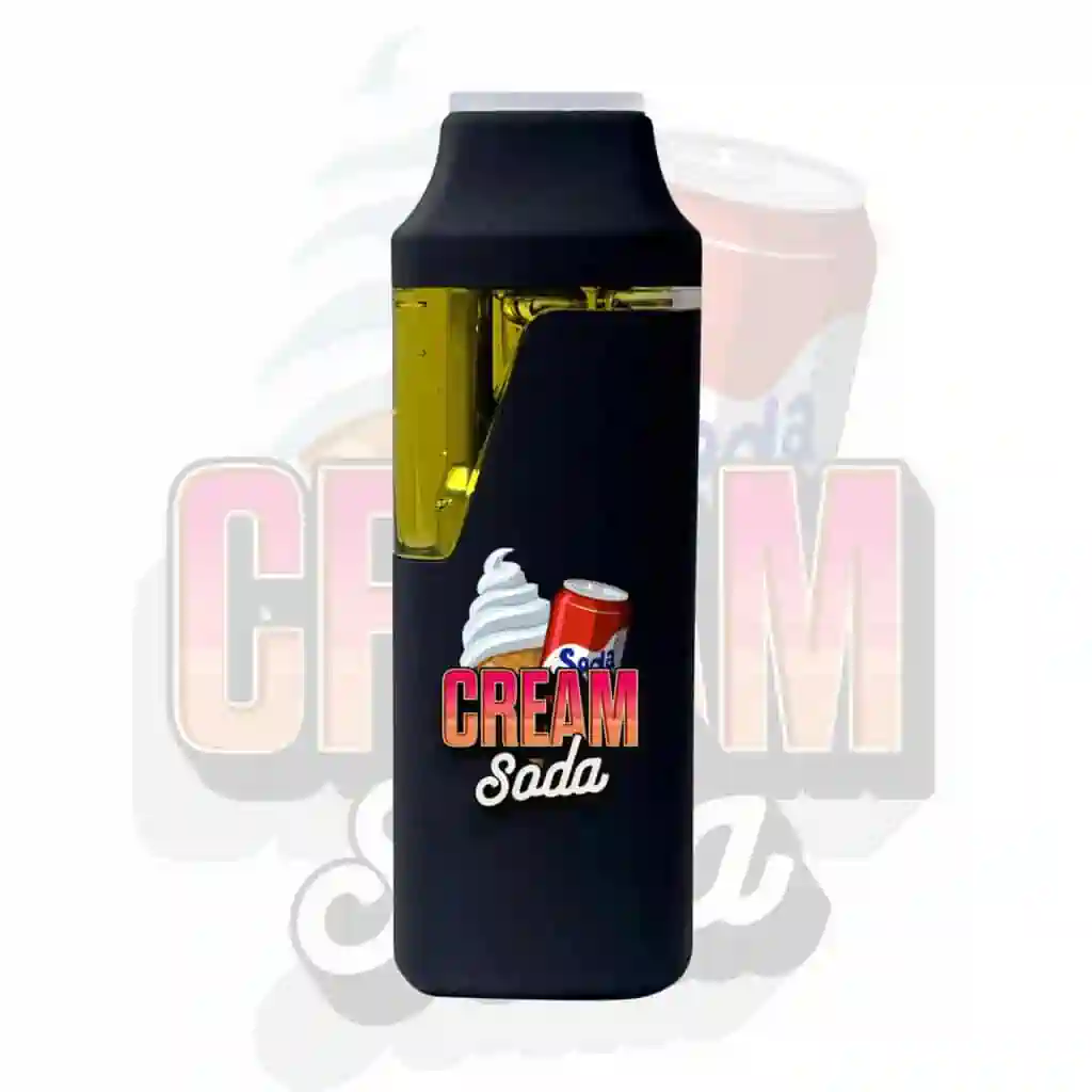 Cream Soda 2g THC vape cartridge – creamy soda flavor with stress-relieving cannabis effects