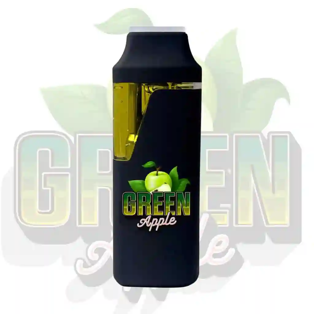Green Apple 2g THC vape cartridge – crisp apple flavor with energizing cannabis relaxation