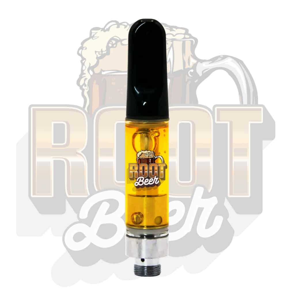 Root Beer Vape 1g THC 510 cartridge – nostalgic soda flavor with relaxing cannabis effects | TenDollarCarts