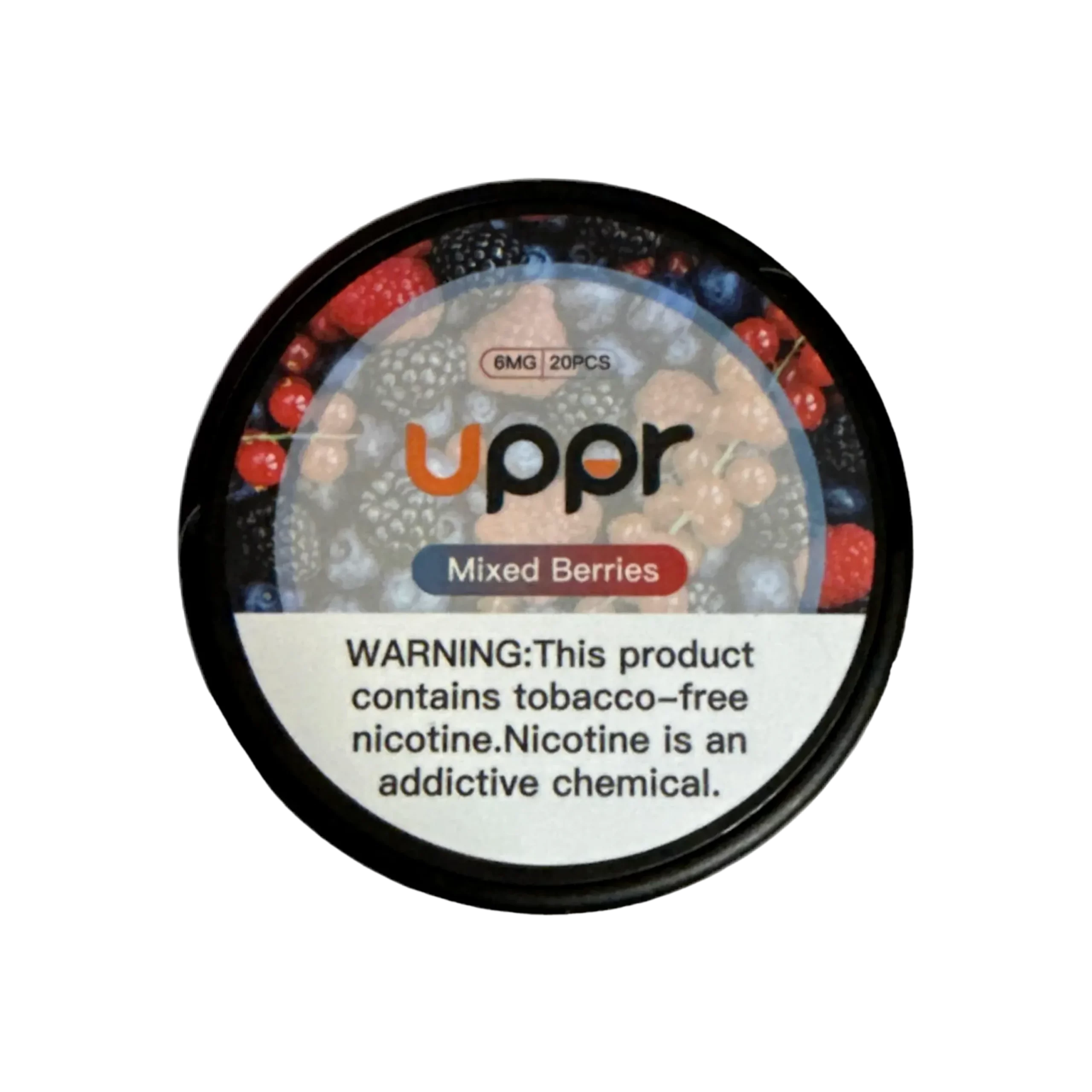 Uppr Mixed Berries 6mg nicotine pouches – Sweet and tart berry flavor – Buy Online in Canada