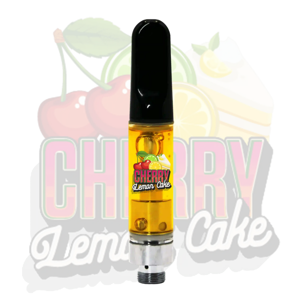Cherry Lemon Cake 1g THC vape cartridge – Hybrid strain with dessert flavor calm | TenDollarCarts Canada