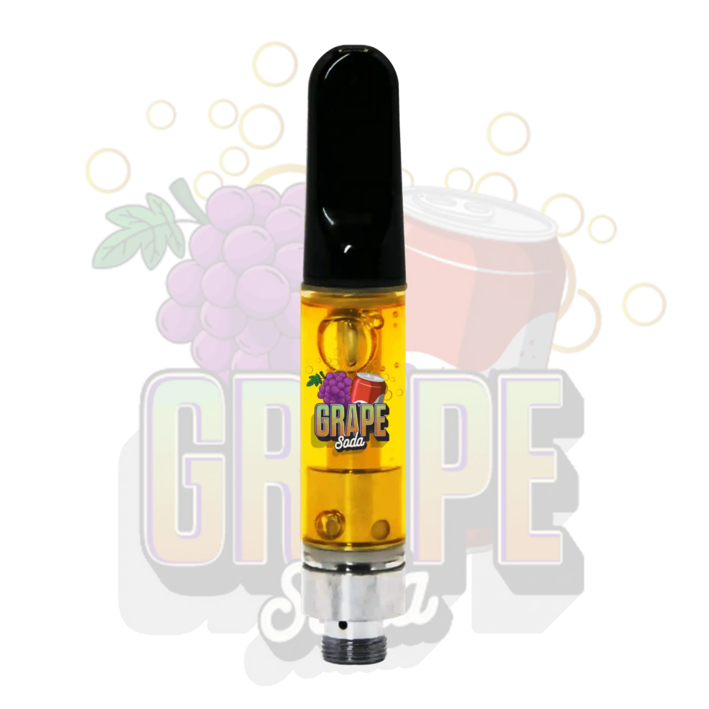 Grape Soda 1g THC vape cartridge – Sweet grape strain for mellow relaxation | TenDollarCarts Canada