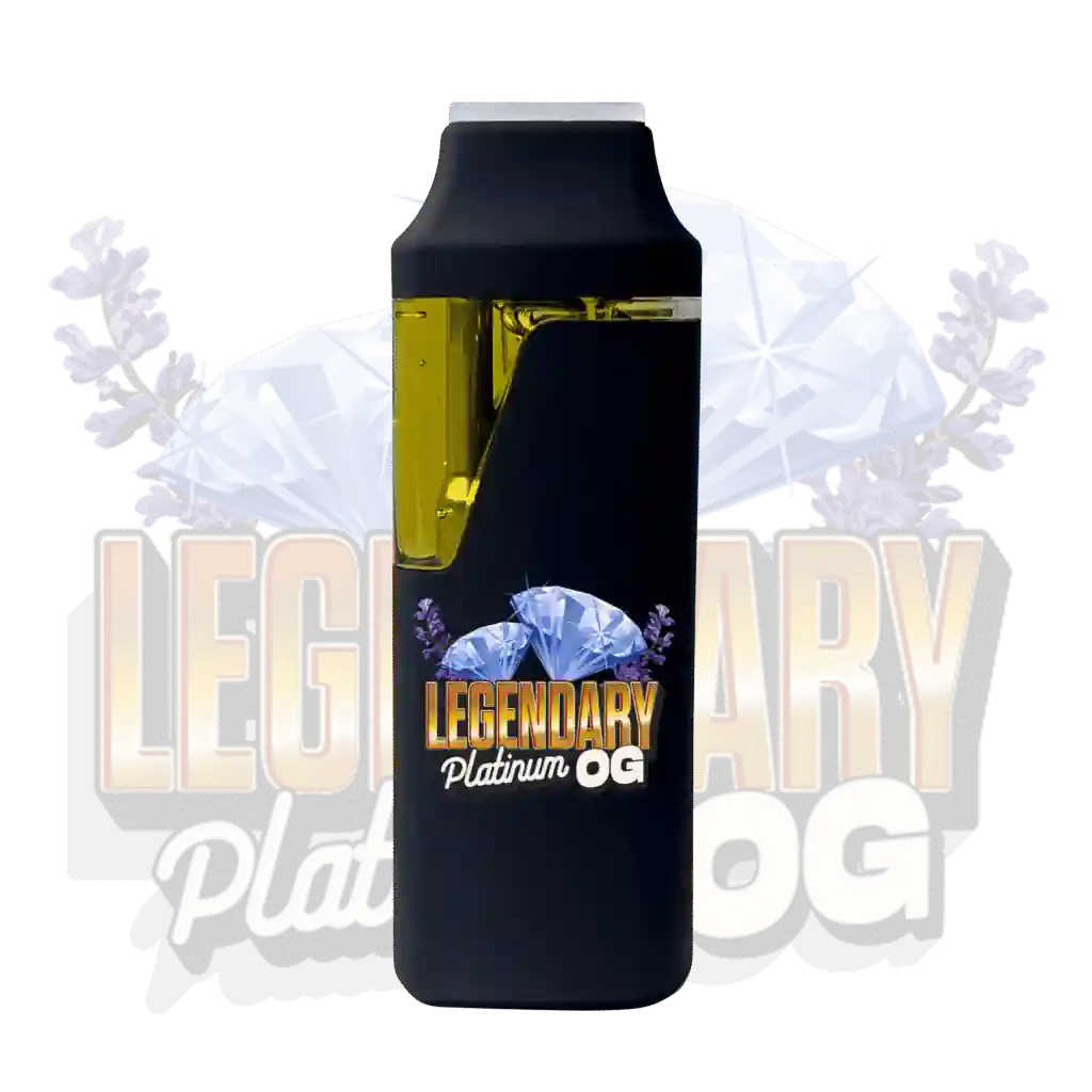 Legendary Platinum OG 2g disposable THC vape pen – Potent indica strain for deep relaxation – Premium THC Vape Canada