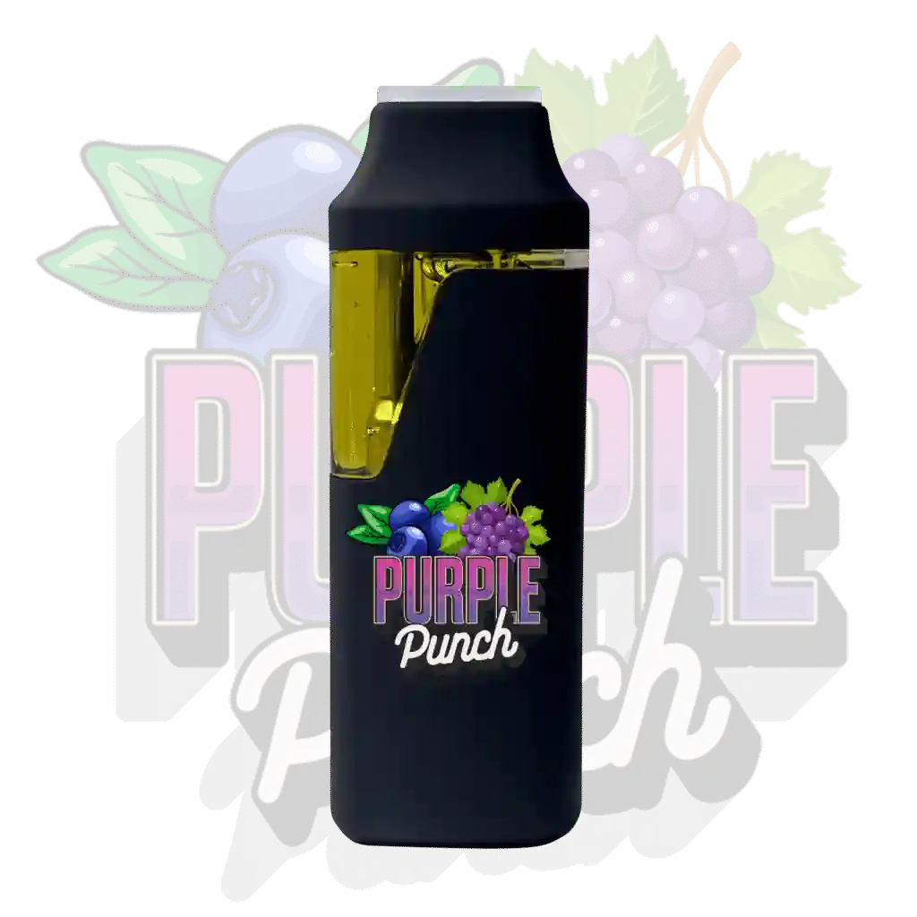 Purple Punch 2g disposable THC vape pen – Indica strain with grape flavor for stress relief | TenDollarCarts Canada