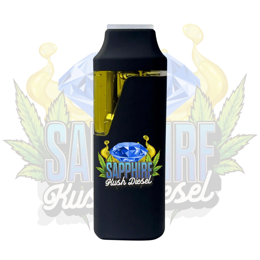 Sapphire Kush Diesel 2g disposable THC vape pen – Balanced hybrid strain with diesel flavor – Premium THC Vape Canada