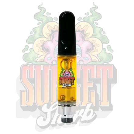 Sunset Sherbet Live Resin Cartridge 1g – Hybrid THC cart for stress relief | TenDollarCarts Canada