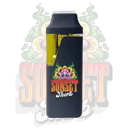 Sunset Sherbet Live Resin Vape 2g – THC vape for stress relief and clear focus | TenDollarCarts Canada