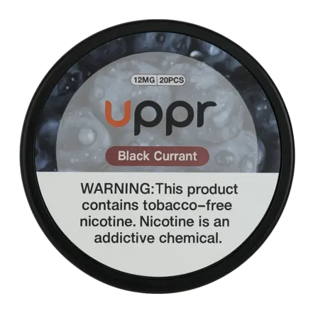 Uppr Black Currant 12mg nicotine pouches – Rich tangy currant flavor, discreet smoke-free nicotine