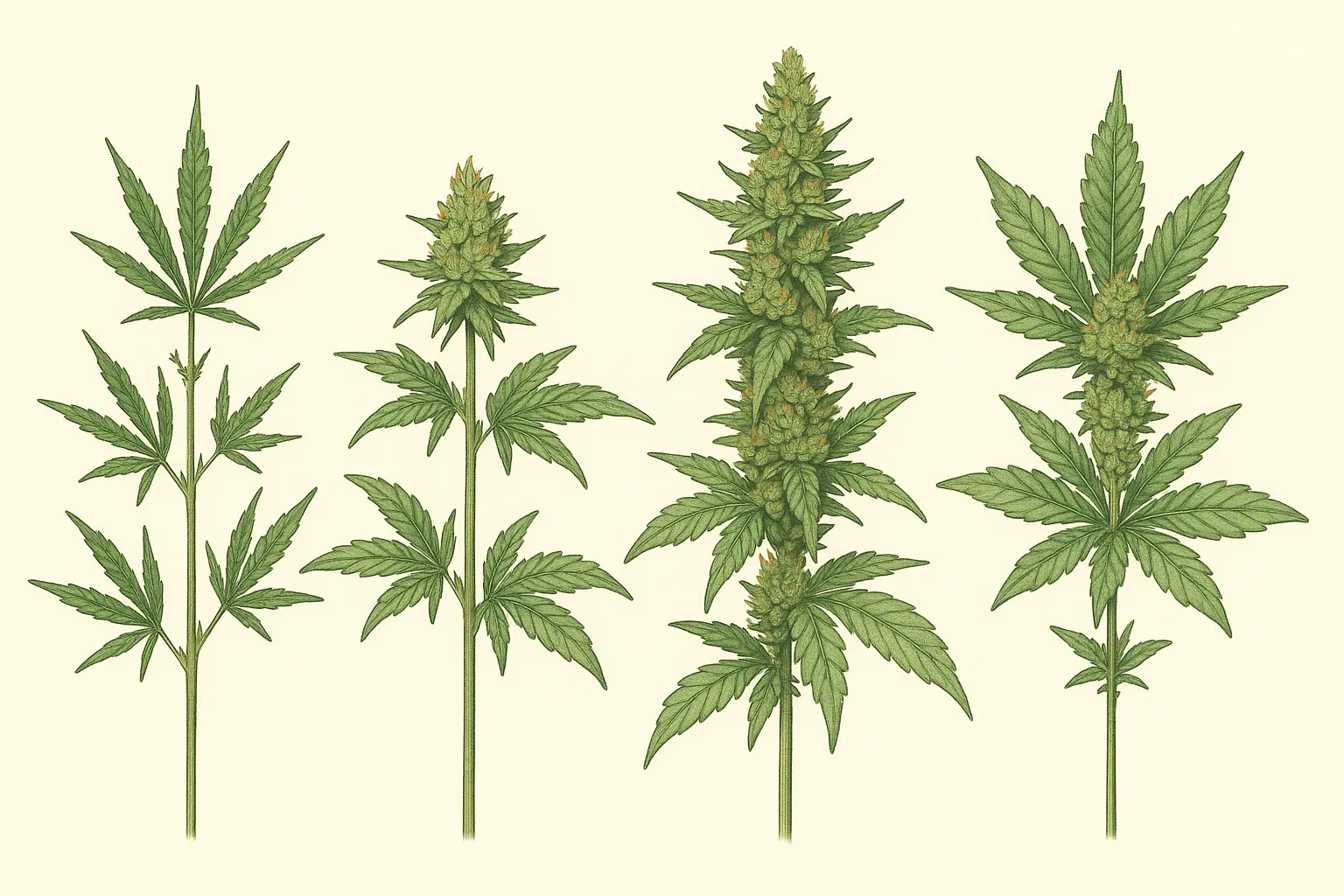 Different blueberry strain phenotypes showing genetic variations