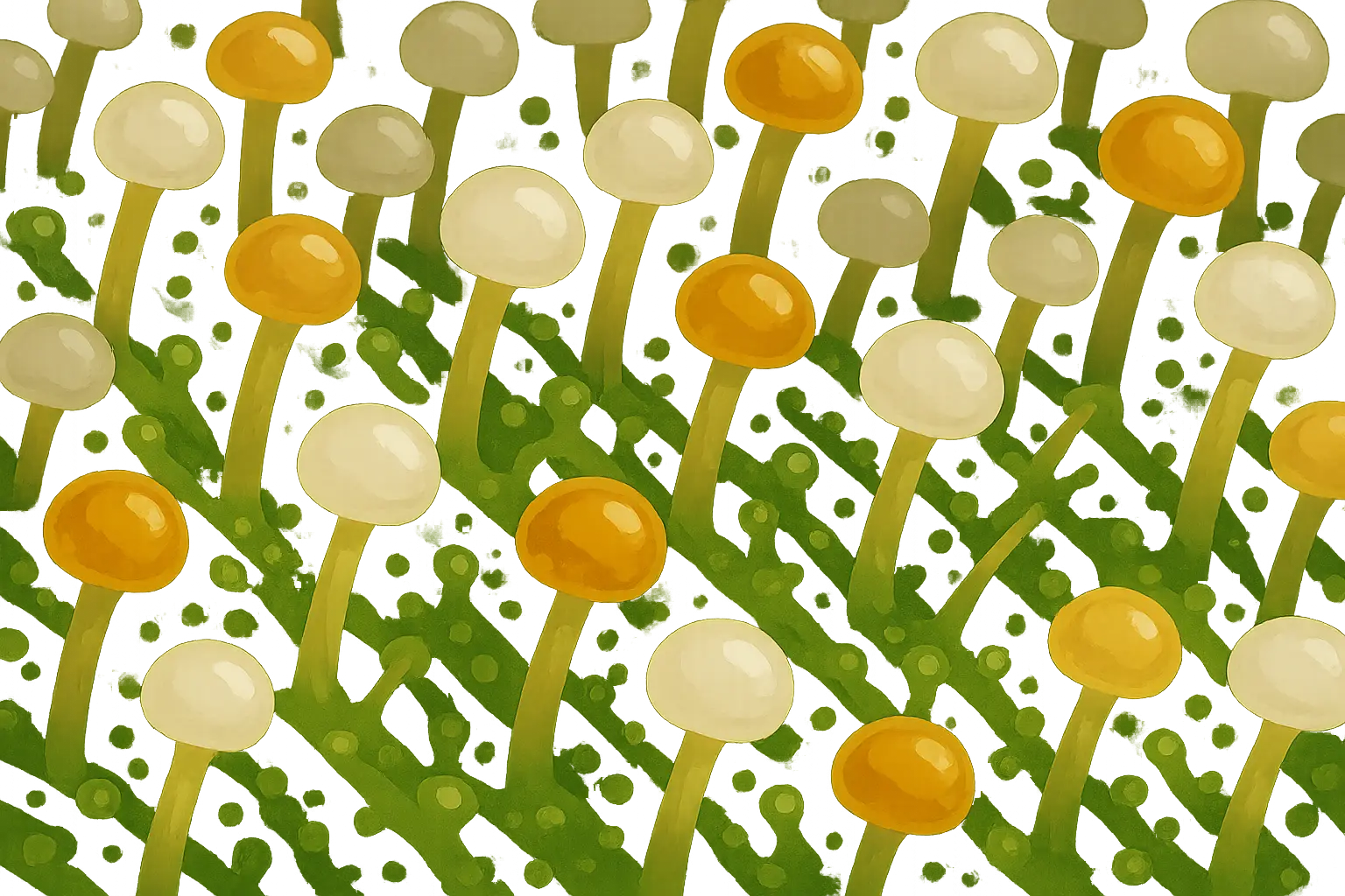Close-up view of cannabis trichomes showing proper development