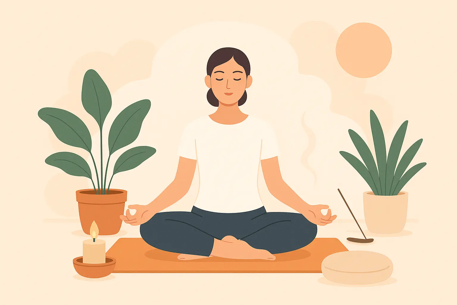 Person relaxing with cannabis for therapeutic benefits