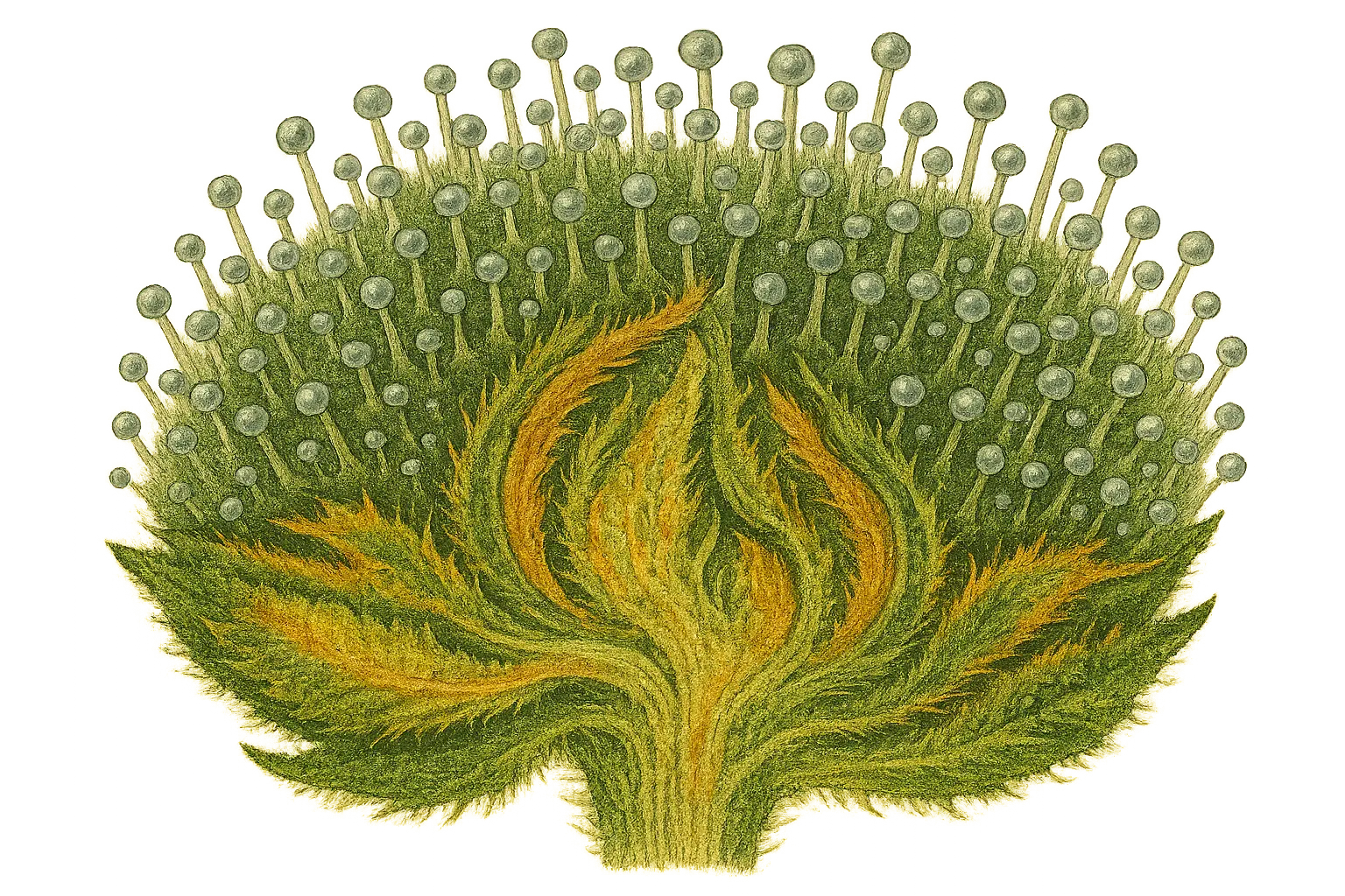 Terpene profile chart showing Black Gas strain composition