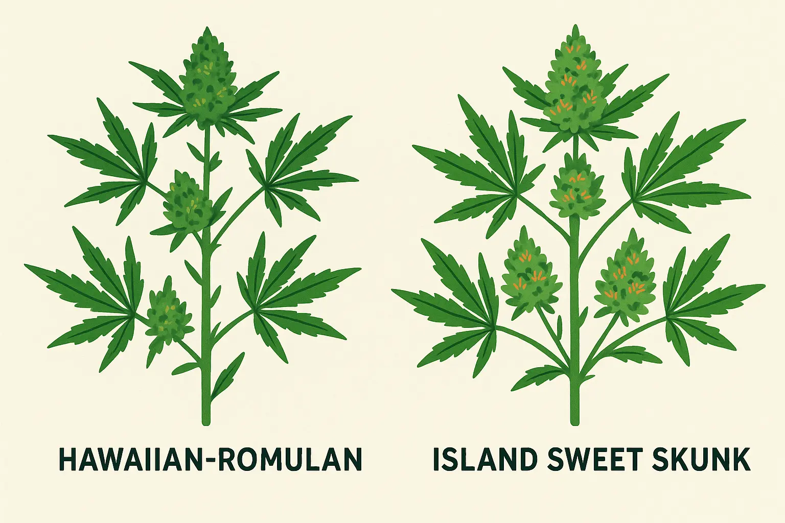 Golden Goat strain parent genetics visualization