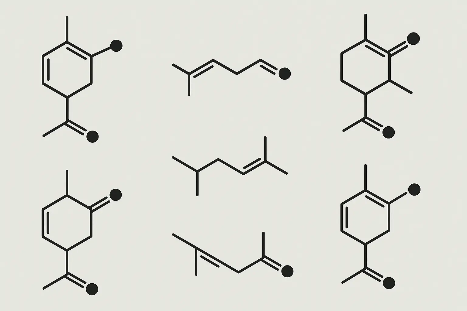 Terpene molecules and citrus aromatics